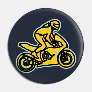 motorbike race Pin