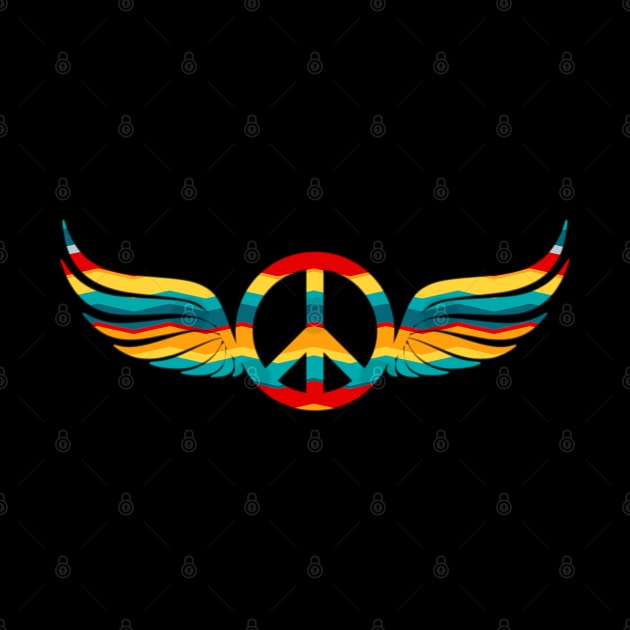 peace and love wings by Design Knight