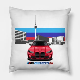 Competition (red) Pillow