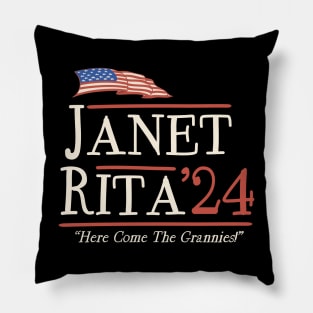 Janet & Rita For 2024 Pillow