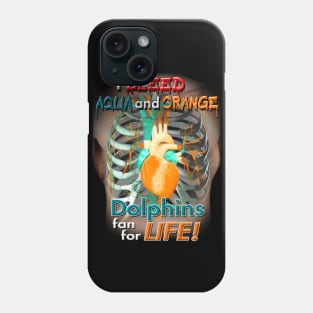 I bleed Aqua and Orange Phone Case