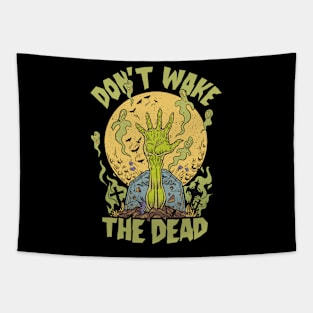 Don't Wake the Dead // Funny Zombie Graveyard Tapestry