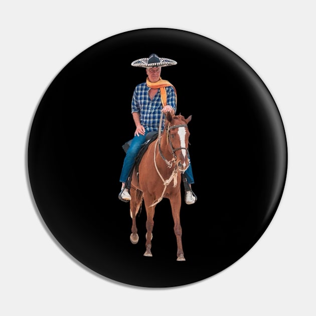 Anthony Bourdain Equestrian Pin by ANDREANUS