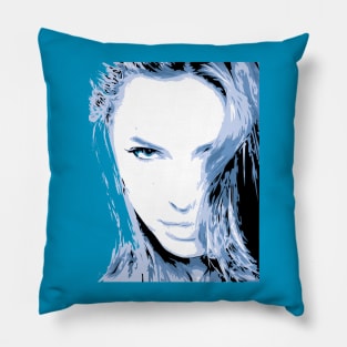 Angelina Jolie - Vector Art Pillow