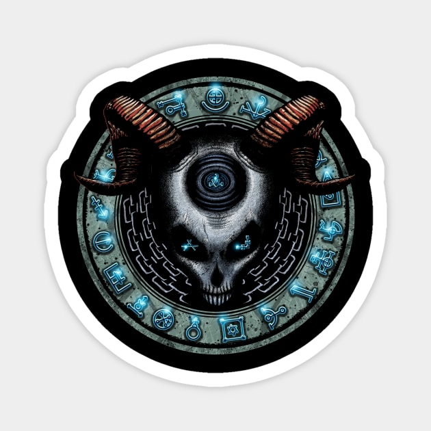 Norse Demon Runes - Valhalla Viking - Magnet | TeePublic
