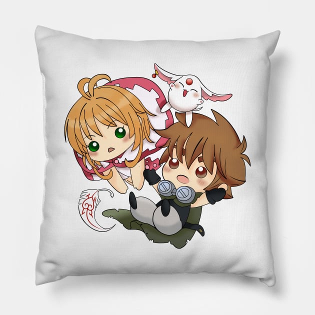 Sakura + Syaoran Pillow by Nykos