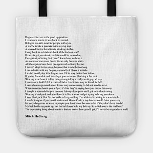 Mitch Hedberg Quotes Tote