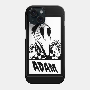 Adam Ghost Dead Monster Halloween 80's Horror Spooky Scary Character All Black Phone Case