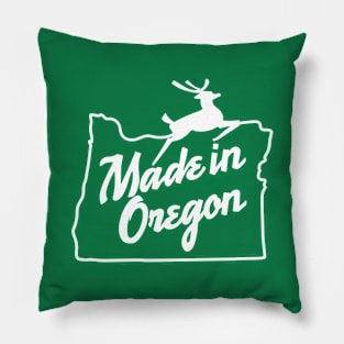 Made in Oregon - White Pillow