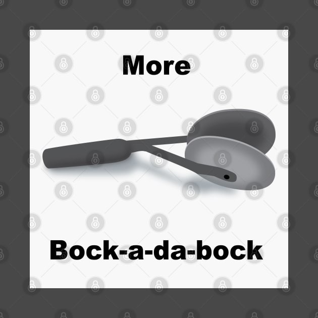 More Bock-a-da-bock Mini-Cymbal Hand Percussion Funny Drummer by SeaLAD