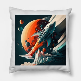 Conquering space Pillow