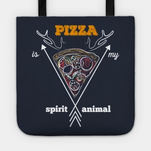 Pizza Is My Spirit Animal Happy Pizza Eater Gift Tote