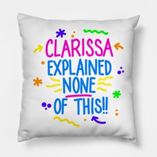 Thanks, Clarissa! Pillow