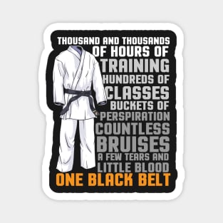 One Black Belt Martial Arts Trainer Student Coach Gift Magnet