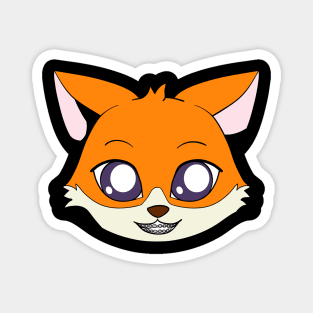 Fox with braces Magnet