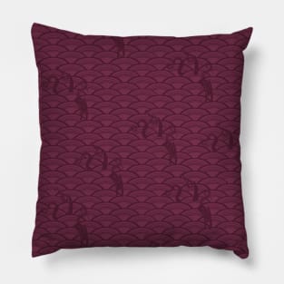 JK Waves: Merlot Pillow