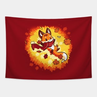 Cute Funny Loving Fox Christmas animal lover Sarcastic Funny Quote Artwork Tapestry