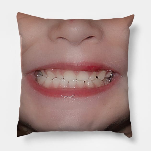 Funny face Mask Smiley mouth |Funny Face Mask | Smile Face Mask for kid | child Face Mask | Funny Face Mask for kid | smile mouth mask Pillow by jack22