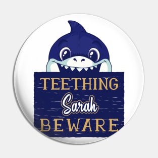 Sarah - Funny Kids Shark - Personalized Gift Idea - Bambini Pin