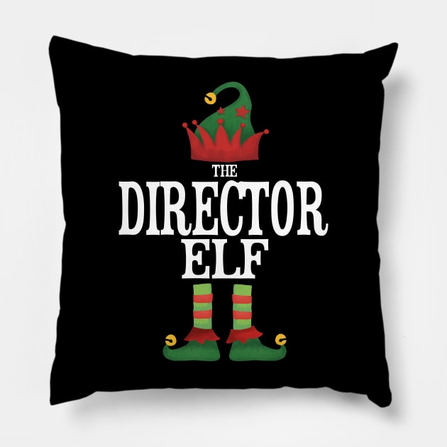 Director Elf Matching Family Group Christmas Party Pajamas Pillow by uglygiftideas