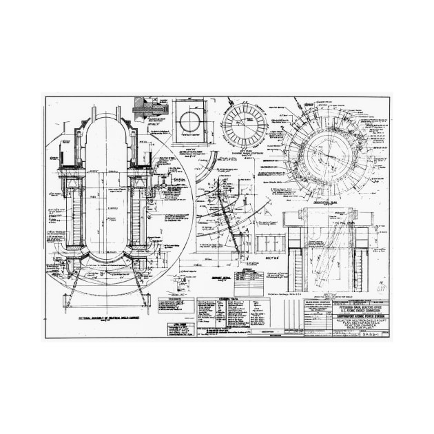 Nuclear power plant components, diagram (C015/5231) by SciencePhoto