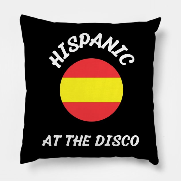 hispanic at the disco Pillow by vaporgraphic