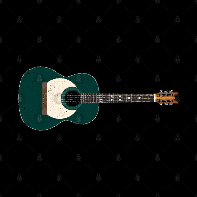 Dave Evans Green Moon Stagefright Acoustic Guitar by Daniel Cash Guitar