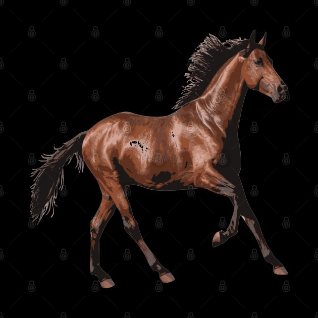 brown horse by man_reda