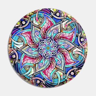 Mandala Hand-Drawn 6 Pin