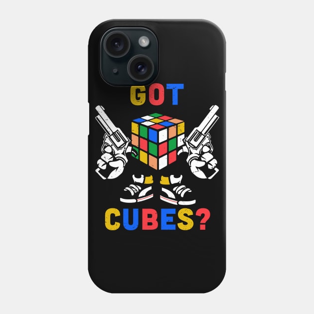 Got cubes ? Rubiks cube gift idea / speed cube Phone Case by Anodyle