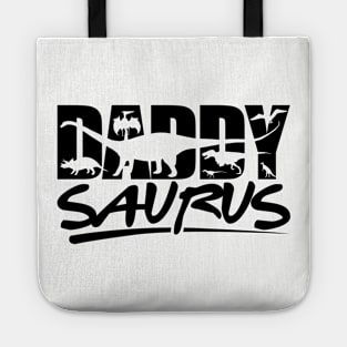 Daddy Saurus Shirt Papa Saurus Funny Birthday Gift Tote