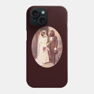 Owl and Pussycat Wedding purple Phone Case