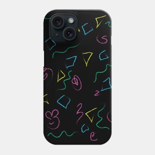 90's shape pattern Phone Case