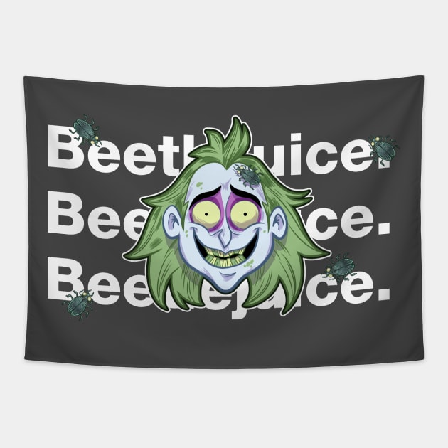 Beetle Juice Tapestry by BeezleBubRoss