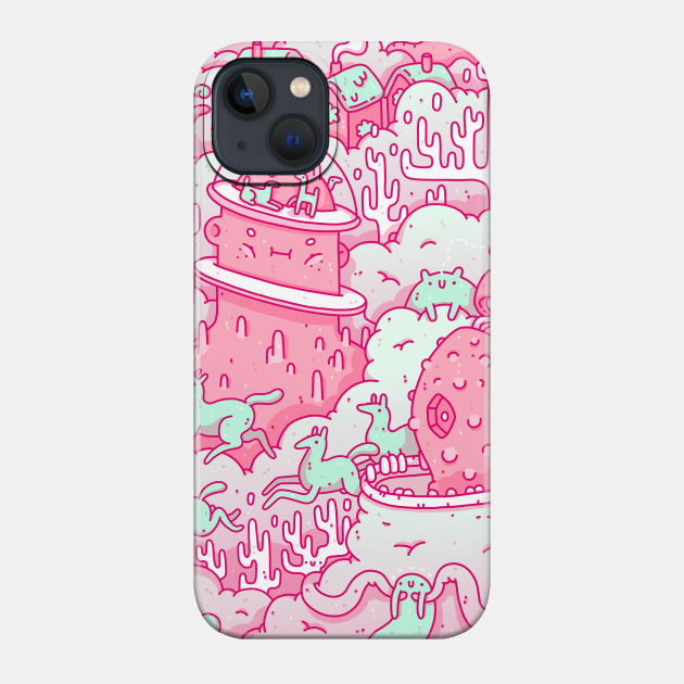 pink - Trippy - Phone Case