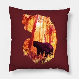 Evening Solace Bear Pillow