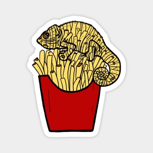 Chameleon Fries Magnet