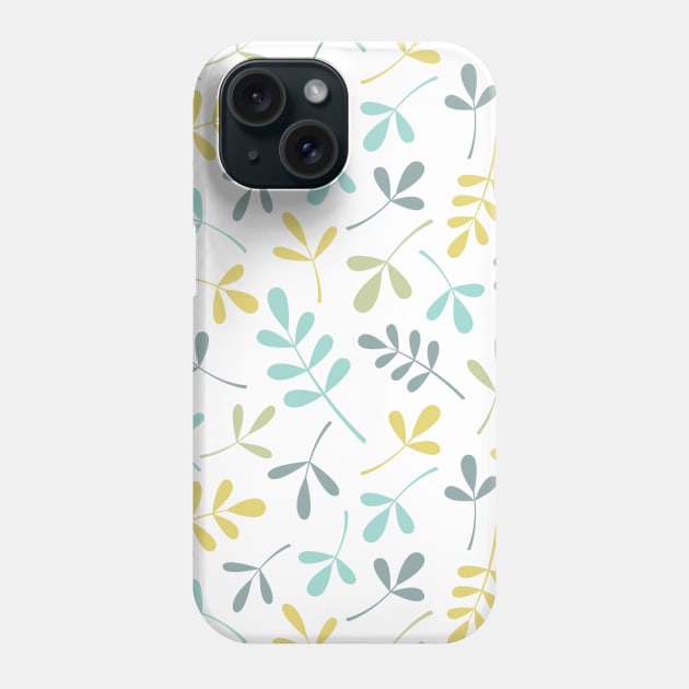 Assorted Leaf Silhouettes Color Mix Phone Case by NataliePaskell