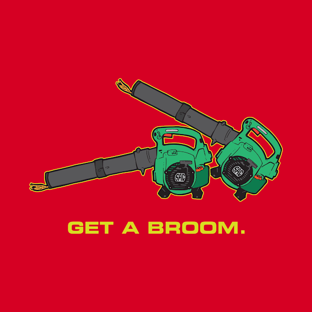 Get A Broom - Dark T's by SideShowDesign