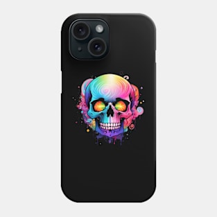 Vibrant colours skull Phone Case