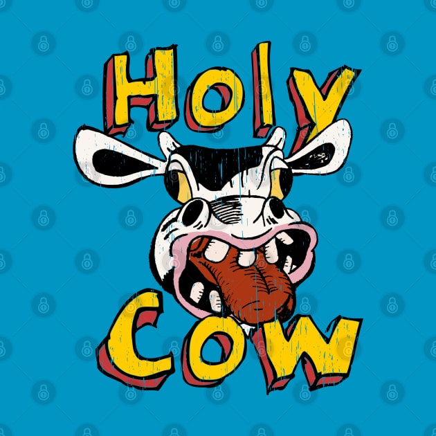 Holy Cow funny Cartoon illustration by SpaceWiz95