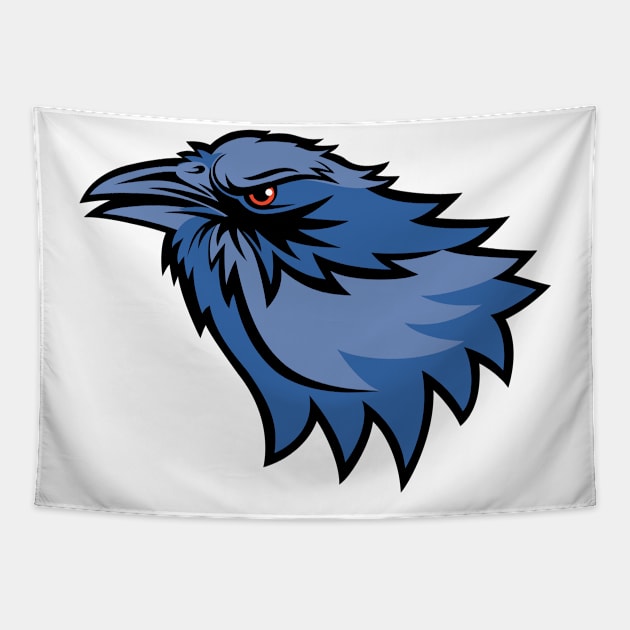 Blue Bird Mascot Tapestry by SWON Design