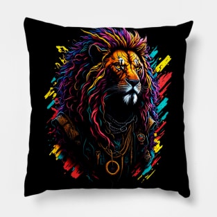 Roaring Style: Urban Lion King Pillow