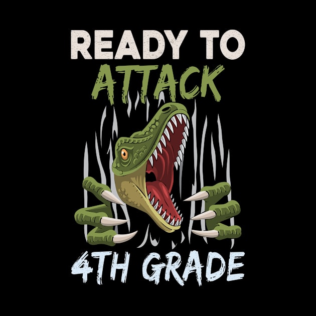 Dinosaur Kids Ready To Attack 4th Grade Boys Back To School by kateeleone97023