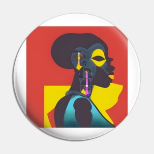 African Beauty II Pin