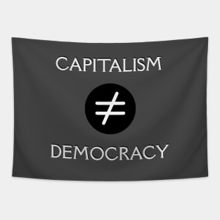 Capitalism vs Democracy Tapestry