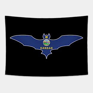 Kansas Bat Flag Tapestry