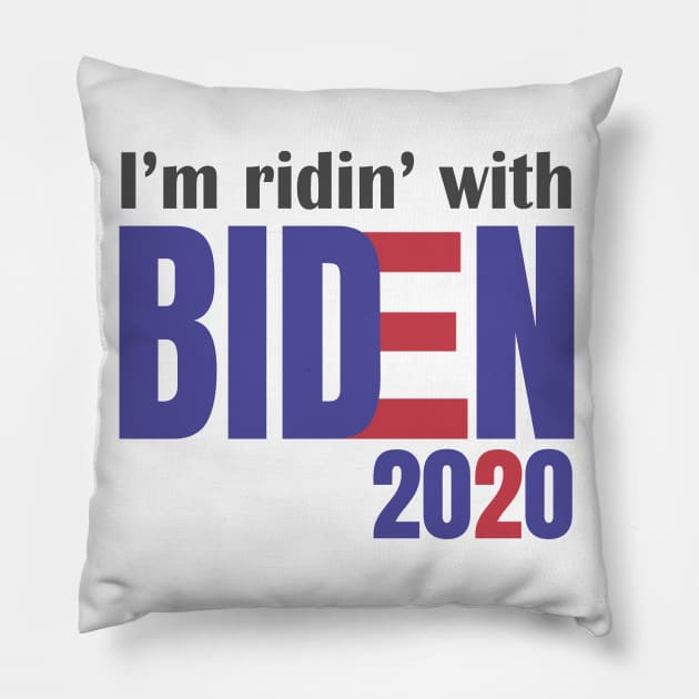 I'm Riding With Biden, Joe Biden Tee, Ridin With Biden, Vote Democrat, Election 2020 Pillow by NooHringShop