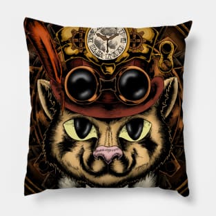 Steam Cat Pillow