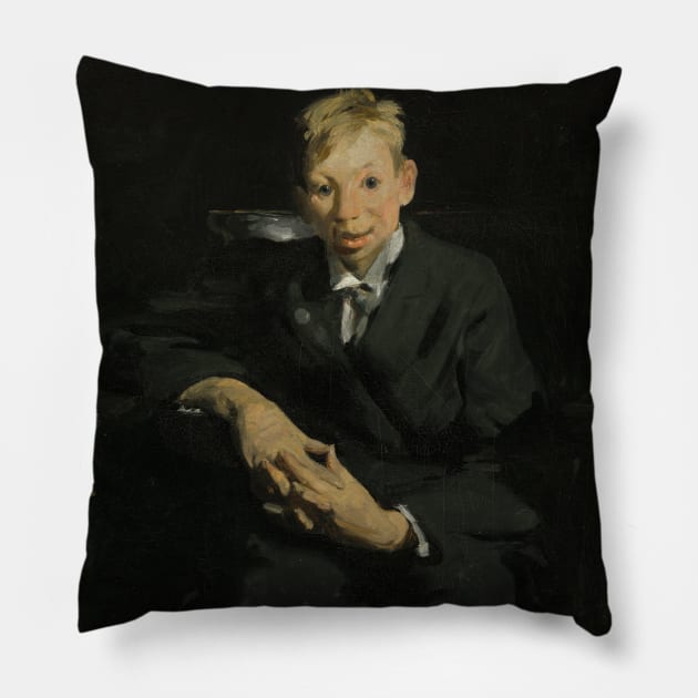 Frankie, the Organ Boy by George Bellows Pillow by Classic Art Stall